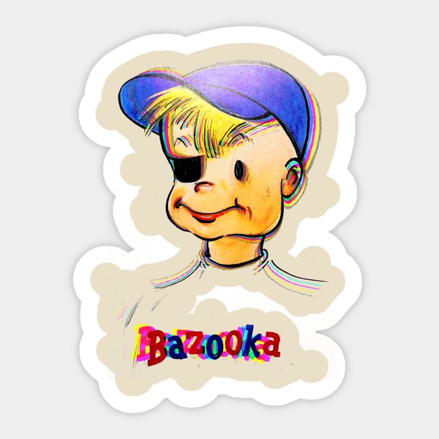 Bazooka Joe Sticker by HAPPY TRIP PRESS